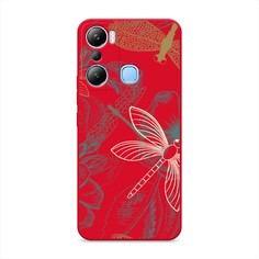 Чехол Awog на Infinix Hot 20i "Тени стрекоз"