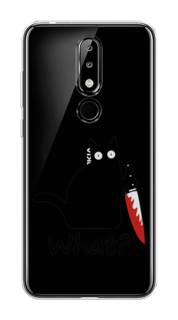Чехол на Nokia 5.1 Plus (X5) "Котик с ножом" Case Place