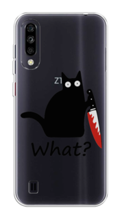 Чехол на ZTE Blade A7 (2020) "Котик с ножом" Case Place