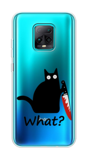 Чехол на Xiaomi Redmi 10X 5G/Pro 5G "Котик с ножом" Case Place