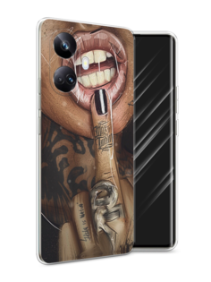 Чехол Awog на Realme 10 Pro+ "Девушка с татуировками"
