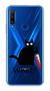 Чехол на Huawei Honor 9X Premium "Котик с ножом" Case Place