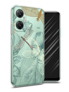 Чехол Awog на Infinix HOT 20 5G "Тени стрекоз"