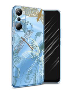 Чехол Awog на Infinix HOT 20i "Тени стрекоз"