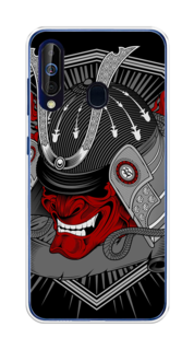 Чехол на Samsung Galaxy A60 "Красная маска самурая" Case Place