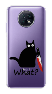 Чехол на Xiaomi Redmi Note 9T "Котик с ножом" Case Place
