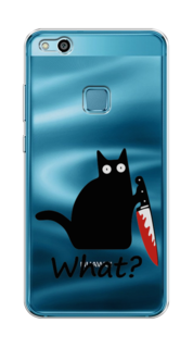 Чехол на Huawei P10 Lite "Котик с ножом" Case Place