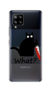 Чехол на Samsung Galaxy A42 "Котик с ножом" Case Place