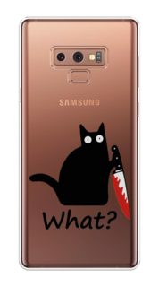 Чехол на Samsung Galaxy Note 9 "Котик с ножом" Case Place