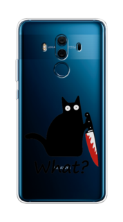 Чехол на Huawei Mate 10 Pro "Котик с ножом" Case Place