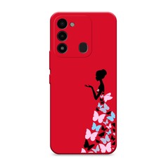 Чехол Awog 302853-1 для Tecno Spark Go 2022, Spark 8C, Spark 9 "Платье из бабочек"