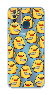Чехол на Infinix HOT 10 Lite "Утка с ножом" Case Place