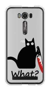 Чехол на Asus Zenfone 2 Laser ZE500KL "Котик с ножом" Case Place
