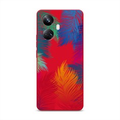 Чехол Awog на Realme 10 Pro+ "Рамка из перьев"