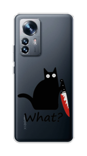 Чехол на Xiaomi 12 "Котик с ножом" Case Place