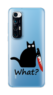 Чехол на Xiaomi Mi 10S "Котик с ножом" Case Place