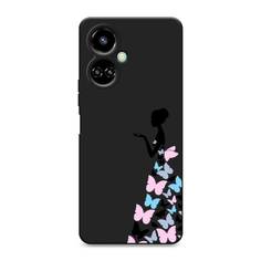 Чехол Awog 301652-1 для Tecno Camon 19, Camon 19 Pro "Платье из бабочек"