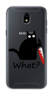 Чехол на Samsung Galaxy J5 2017 "Котик с ножом" Case Place