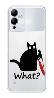 Чехол на Infinix Note 12i "Котик с ножом" Case Place