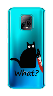 Чехол на Xiaomi Redmi 10X Pro 5G "Котик с ножом" Case Place