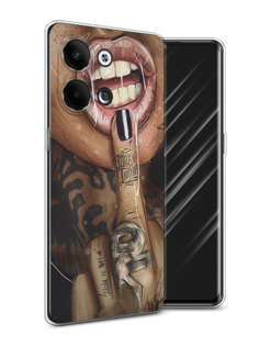 Чехол Awog на Oppo Reno 9 "Девушка с татуировками"
