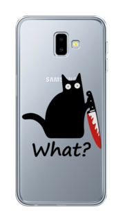 Чехол на Samsung Galaxy J6 Plus 2018 "Котик с ножом" Case Place