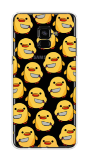 Чехол на Samsung Galaxy A8 Plus 2018 "Утка с ножом" Case Place