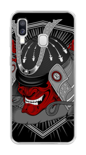 Чехол на Samsung Galaxy A40 "Красная маска самурая" Case Place