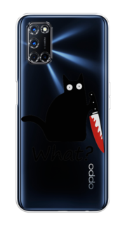 Чехол на Oppo A52/A72 "Котик с ножом" Case Place