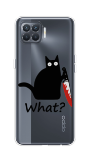 Чехол на Oppo Reno 4 Lite/A93 "Котик с ножом" Case Place