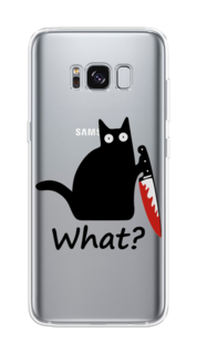 Чехол на Samsung Galaxy S8 "Котик с ножом" Case Place