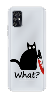 Чехол на ZTE Blade V2020 Smart "Котик с ножом" Case Place