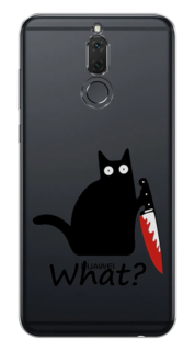 Чехол на Huawei Nova 2i "Котик с ножом" Case Place
