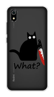 Чехол на Xiaomi Redmi 7A "Котик с ножом" Case Place