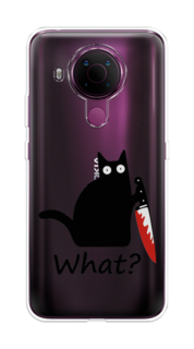 Чехол на Nokia 5.4 "Котик с ножом" Case Place