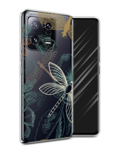 Чехол Awog на Xiaomi 13 Pro 5G "Тени стрекоз"