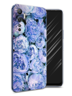 Чехол Awog на Infinix Hot 20 4G "Листья папоротника рамка"