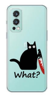 Чехол на OnePlus Nord 2 5G "Котик с ножом" Case Place