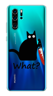 Чехол на Huawei P30 Pro "Котик с ножом" Case Place