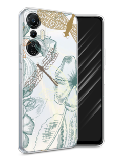 Чехол Awog на Infinix Hot 20S "Тени стрекоз"