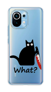 Чехол на Xiaomi Mi 11 "Котик с ножом" Case Place