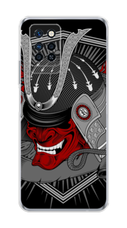 Чехол на Infinix Note 10 Pro "Красная маска самурая" Case Place