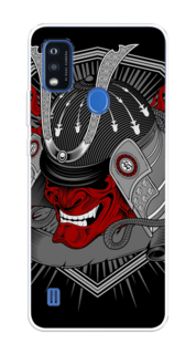 Чехол на ZTE Blade A51 "Красная маска самурая" Case Place