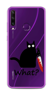 Чехол на Huawei Y6p "Котик с ножом" Case Place