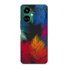 Чехол Awog 302252-1 для Tecno Camon 19, Camon 19 Pro "Рамка из перьев"