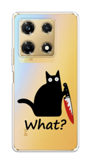 Чехол на Infinix Note 30 Pro "Котик с ножом" Case Place
