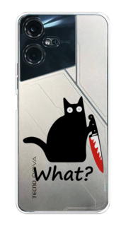 Чехол на Tecno Pova Neo 3 "Котик с ножом" Case Place