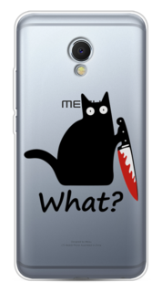 Чехол на Meizu MX6 "Котик с ножом" Case Place