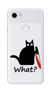 Чехол на Google Pixel 3A XL "Котик с ножом" Case Place