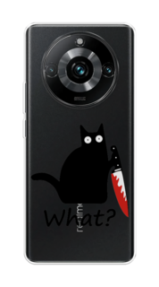 Чехол на Realme 11 Pro+ "Котик с ножом" Case Place